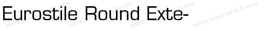 Eurostile Round Exte字体转换